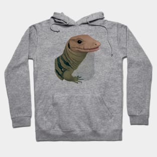 Cute Monitor Lizard Drawing Hoodie